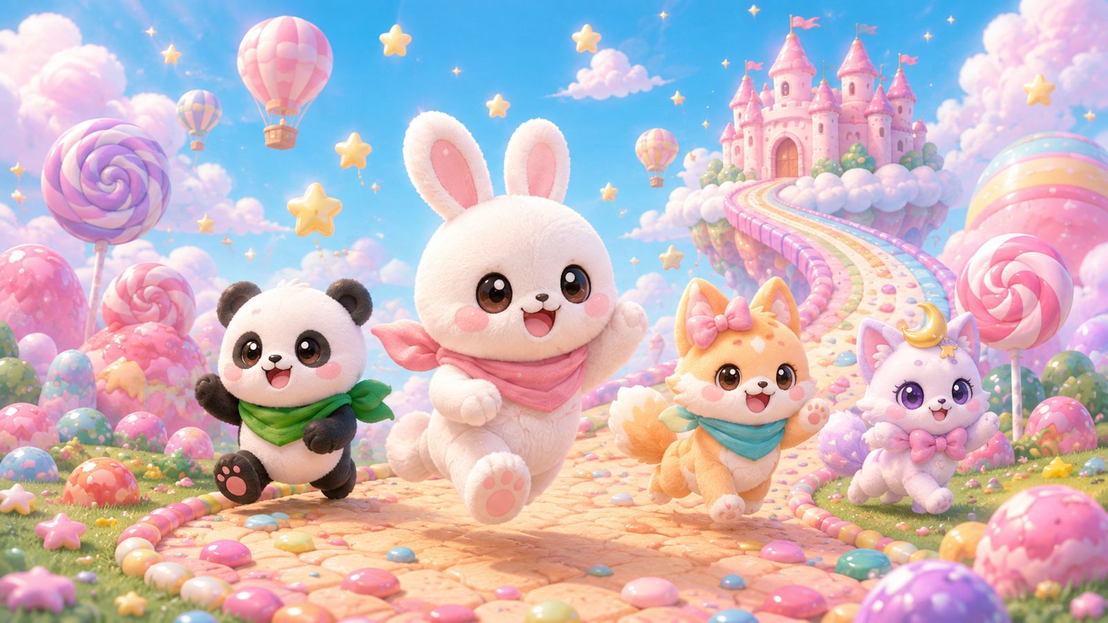Sweet Dash Adventures — Mochi Bunny y amigos en Candy Hills